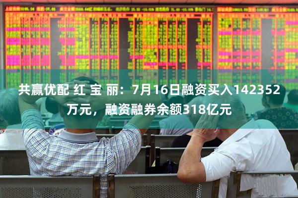 共赢优配 红 宝 丽：7月16日融资买入142352万元，融资融券余额318亿元